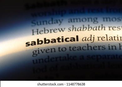 sabbatical word in a dictionary. sabbatical concept. - Shutterstock ID 1148778638