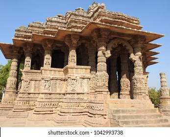 Sabhamandapa (the Assembly Hall) At Modhera Sun Temple Complex, Which Is Located At Mehsana District, Gujarat, India.