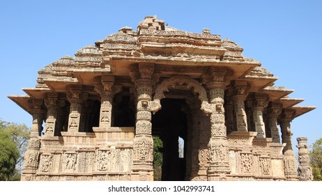 Sabhamandapa (the Assembly Hall) At Modhera Sun Temple Complex, Which Is Located At Mehsana District, Gujarat, India.