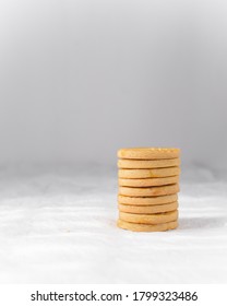 Sable Breton Biscuits Or  Stacked French Butter Cookies