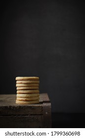 Sable Breton Biscuits Or  Stacked French Butter Cookies