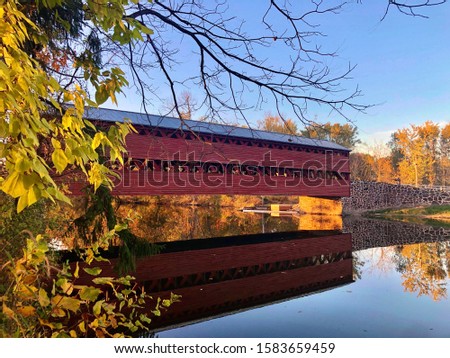 Sach's Covered Bridge on a Fall Day