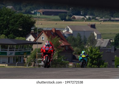 SACHSENRING, GERMANY - JUNE 18, 2021: Australian Ducati Rider Jack Miller At 2021 Liqui Moly MotoGP Of Germany