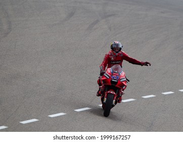 SACHSENRING, GERMANY - JUNE 20, 2021: Australian Ducati Rider Jack Miller At 2021 Liqui Moly MotoGP Of Germany