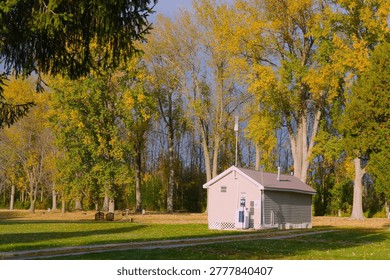 Sackets Harbor, New York - October 12, 2025: Buildings, homes, and scenery of the area