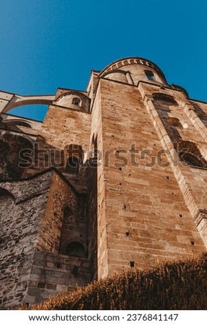 The Sacra di San Michele (Saint Michael's Abbey). Sant'Ambrogio, Turin, Piedmont, Italy 