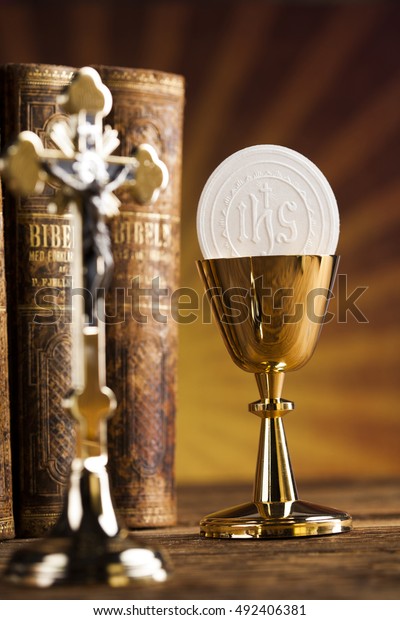 Sacrament Communion Eucharist Symbol Stock Photo (Edit Now) 492406381

