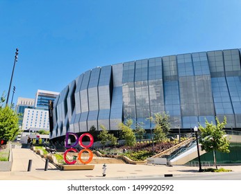 Sacramento, CA - August 28, 2019: Golden 1 Center In Downtown DOCO District.