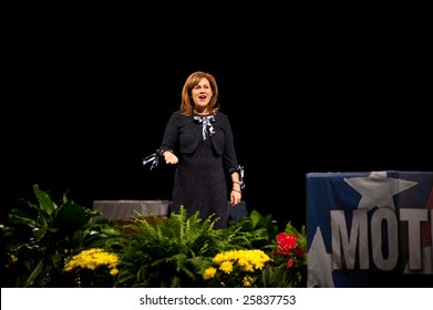 SACRAMENTO, CA - February 24, 2009: Tamra Lowe speaking at the "Get Motivated"  Seminar at the Arco Arena in Sacramento, California.