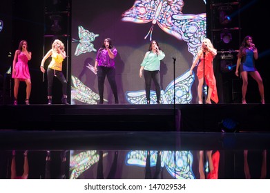 SACRAMENTO, CA -JULY 22: The Girls Perform In The 2013 American Idol Tour At Sleep Train Arena In Sacramento, California On July 22, 2013