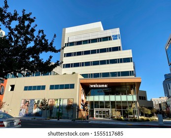 Sacramento, CA - November 8, 2019: New Kaiser Permanente Hospital Building In Downtown. 