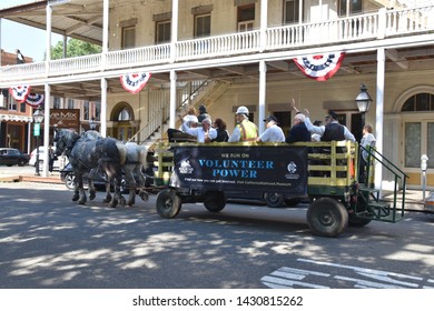 Sacramento, CA / USA - 5/8/2019: 150th Anniversary Of Transcontinental Railroad