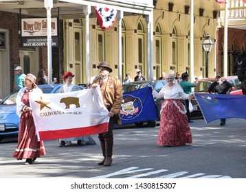 Sacramento, CA / USA - 5/8/2019: 150th Anniversary Of Transcontinental Railroad