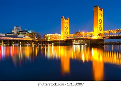 Sacramento California at night