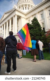 Sacramento, California, November 22, 2008:  Protest Against The Passage Of Proposition 8 Banning Gay Marriage.