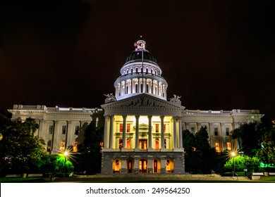 Sacramento, California, United States - June 9, 2013: The California State Capitol Is The Seat Of The Government Of California, Housing The Chambers Of The State Legislature..