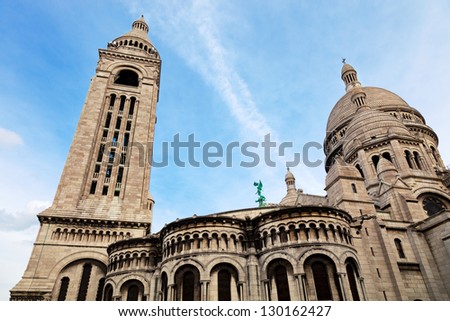 Sacre Coeur Basilica in Montmartre, Paris