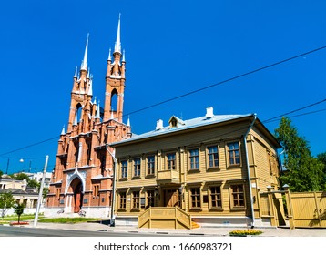 Sacred Heart Catholic Church In Samara. Russian Federation