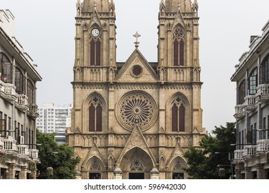 Sacred Heart Gothic Cathedral In Guangzhou, China.