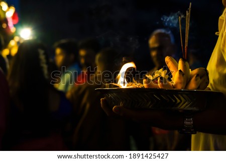 The sacrifices made by Hindus during the Thai Pusam Festival consist of bananas, fresh flowers, half of coconut that are set on fire and incense.