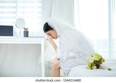 Sad Bride On The Wedding Day