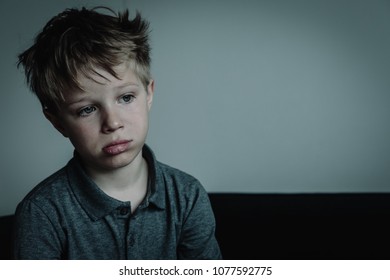 Sad Child Stress Depression Stock Photo 1077592775 | Shutterstock