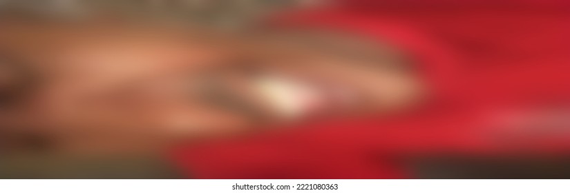 A Sad Emaciated Young Man Cries From Hunger. Blurred Image 