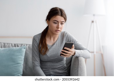 Sad European Young Female Sits On Stock Photo 2055392642 | Shutterstock