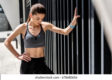 Sad Female Athlete Thinking About Her Career