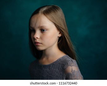 Sad Girl Looking Portrait Stock Photo 1107489674 