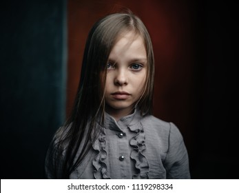 Sad Girl Long Hair Stock Photo 1119298334 | Shutterstock