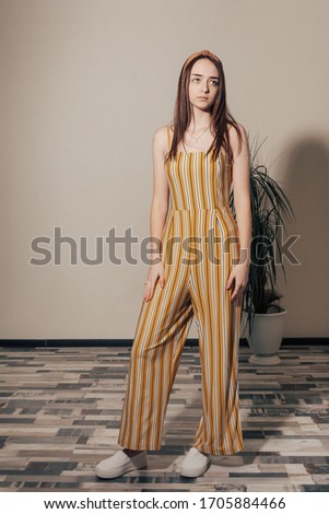 Similar – Young girl posing outdoor