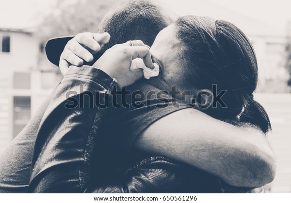 Stockfoto 650561296 Med Sorgligt Adjo Redigera Nu