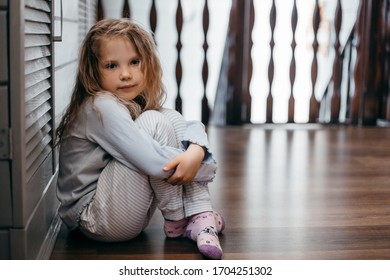 Sad Little Girl Child Missed By Stock Photo 1704251302 | Shutterstock