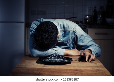 Eating Alone Sad Hd Stock Images Shutterstock