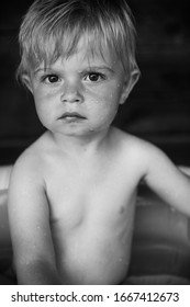 Sad Naked Adorable Boy Messy Hair Stock Photo Shutterstock