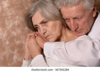  Sad Senior Couple