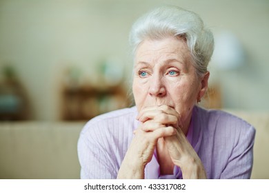 Sad Senior Woman