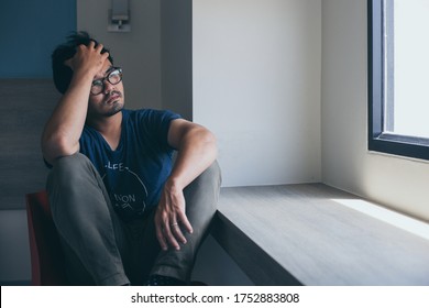 sad serious man.depressed emotion panic attacks alone sick people fear stressful.crying begging help.stop abusing domestic violence,person with health anxiety, bad frustrated exhausted feeling down