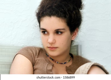 Sad teen girl - Powered by Shutterstock