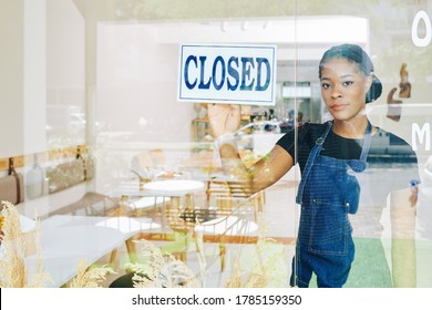 Sad Young Black Small Business Owner Has To Close Her Cafe Due Economic Crisis