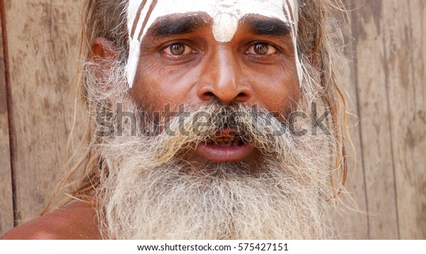 Sadhu Man Varanasi India Stock Photo (Edit Now) 575427151