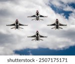 SAF Thunderbirds Head-On Diamond Formation at Warriors of the Wasatch