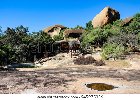 Safari lodge in Africa near Matobo National Park, Zimbabwe