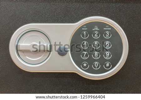 Safe lock code Password Pad number Protection Safety box bank. safe code lock