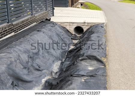 Safe and professional backyard drainage ditch, Protection against flowing water