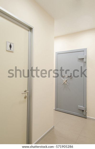 Safe Room Door Stock Photo Edit Now 571905286