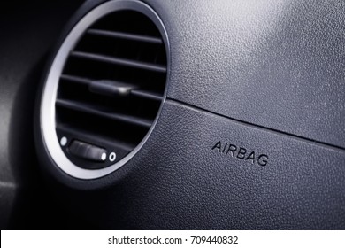 Safety Airbag Sign In The Car