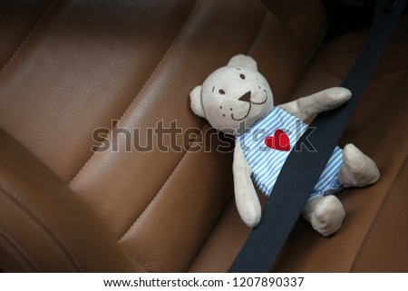 safety belt toy bear 