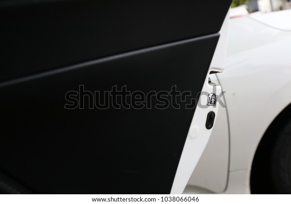 Safety Child Lock On Car Door Stock Photo Edit Now 1038066046